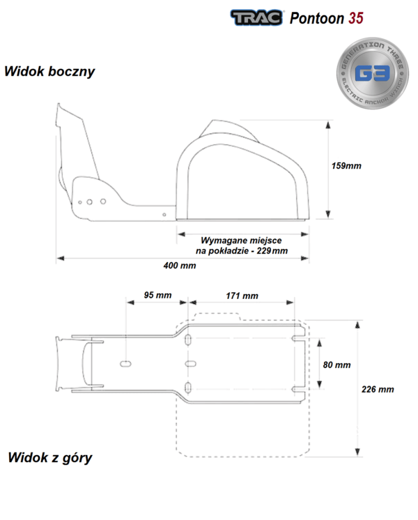 TRAC Pontoon 35 – Gen 3