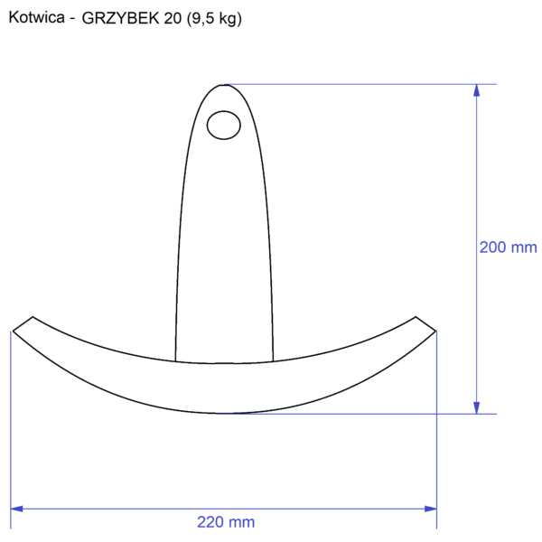 Kotwica GRZYBEK 20 – 9,3 kg